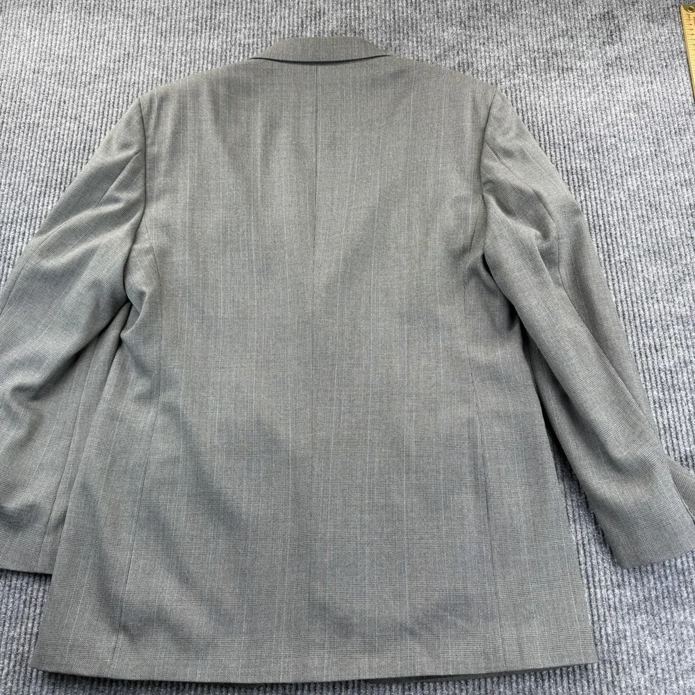 Haggar Black Label Blazer Mens 44L Gray Two Button Wool Blend Sport‎ Coat USA